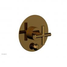 Phylrich 4-596/002 - Pb Shower Plate W Div Set Cross Hdl Trim