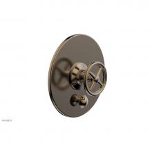 Phylrich 4-616/047 - Pb  Works  Shwr Plate W/Div, Cross Handle