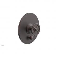 Phylrich 4-616/05W - Pb  Works  Shwr Plate W/Div, Cross Handle