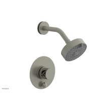 Phylrich 4-677/15BX041 - Burnished Nickel Jolie Pressure Balance Shower Set With Round Diverter Trim, Round Cutaway Handle,