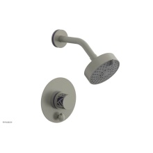 Phylrich 4-677/15BX046 - Burnished Nickel Jolie Pressure Balance Shower Set With Round Diverter Trim, Round Cutaway Handle,