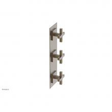 Phylrich 4-722/OEB - CROI - Thermostatic Valve with Two Volume Control - Cross Handles