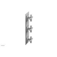 Phylrich 4-722/050 - CROI - Thermostatic Valve with Two Volume Control - Cross Handles