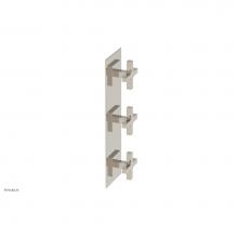 Phylrich 4-722/014 - CROI - Thermostatic Valve with Two Volume Control - Cross Handles