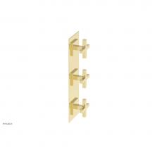 Phylrich 4-722/003 - CROI - Thermostatic Valve with Two Volume Control - Cross Handles