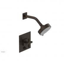 Phylrich 4-729/11B - CROI - Pressure Balance Shower and Diverter Set (Less Spout), Cross Handle