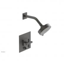 Phylrich 4-729/10B - CROI - Pressure Balance Shower and Diverter Set (Less Spout), Cross Handle
