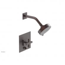 Phylrich 4-729/05W - CROI - Pressure Balance Shower and Diverter Set (Less Spout), Cross Handle