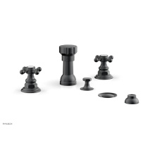 Phylrich 500-60/15G - 4 Hole Bidet, Cross Hdl
