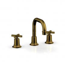 Phylrich 501-05/002 - Widespread Faucet Hex Modcross Hdls, Flat Spout