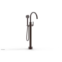 Phylrich 501-47-03/05W - Floor Mounted Tub Filler Lever Hdl W/Handshwr-Short