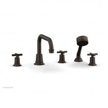 Phylrich 501-52/11B - D/Tub W Hs To, Cro Hdl Flat Spout