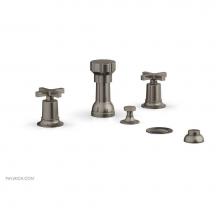Phylrich 501-60/15A - 4 Hole Bidet, Cross Hdl