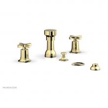 Phylrich 501-60/003 - 4 Hole Bidet, Cross Hdl