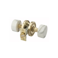 Phylrich 5062/050 - Wht Mrbl Door Knob Pass Set