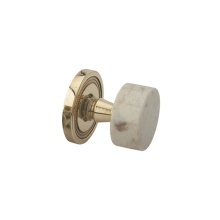 Phylrich 5070/05W - Beig Mrbl Door Knob &  Rose