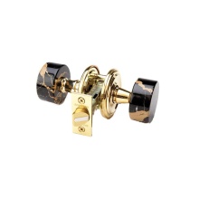 Phylrich 5082/050 - Blck Mrbl Door Knob Pass Set