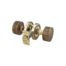 Phylrich 5112/003 - Brn Onyx Door Knob Pass Set