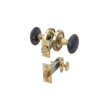 Phylrich 5123/004 - Blue Sod Door Knob W Priv Bolt