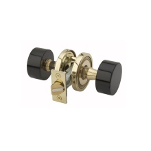 Phylrich 5142/003 - Blk Onyx Door Knob Pass Set