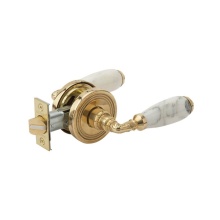 Phylrich 5152/047 - Wht Mrbl Door Lev Pass Set