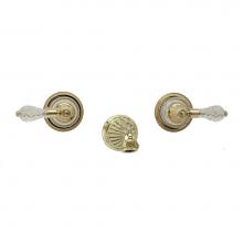 Phylrich K1180/014 - LOUIS XIV CUT CRYSTAL Wall Tub Set K1180