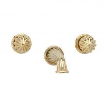 Phylrich K1361/15A - GEORGIAN & BARCELONA Wall Tub Set - Round Handles K1361