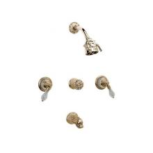 Phylrich K2184-SF2 - DOLPHIN Three Handle Tub and Shower Set K2184