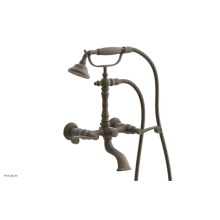 Phylrich K2393-02/008 - 3 Ring Curved Handle On Exposed Tub And Shower Set