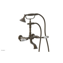 Phylrich K2393-39/008 - Exp. Tub & Hnd Shwr Valencia Wht Hdls