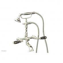 Phylrich K2393-40-003 - VALENCIA Exposed Tub & Hand Shower - Black Marble Lever Handle K2393-40