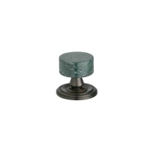 Phylrich K55/026 - Cab Knob, Green Marble