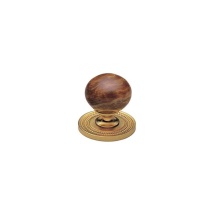 Phylrich K91/014 - Cab Knob, Brown Onyx