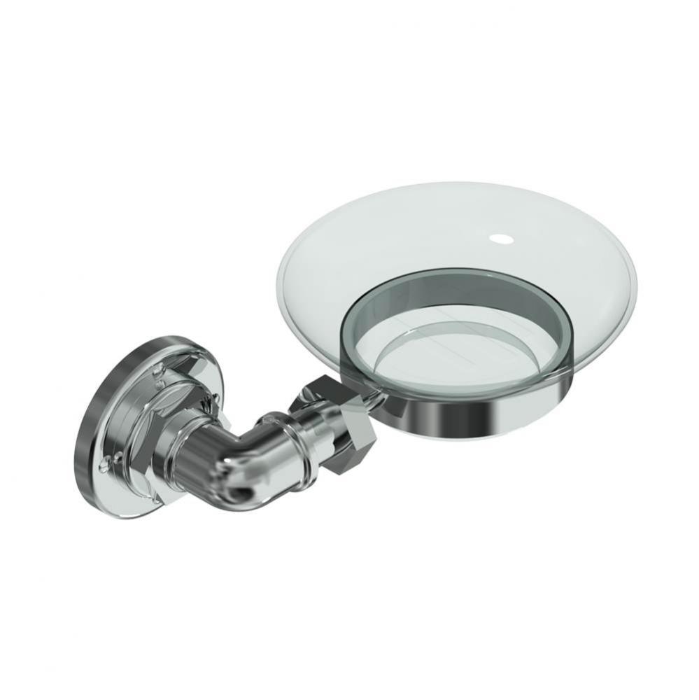 Industrial Chrome Soap Dish Holder