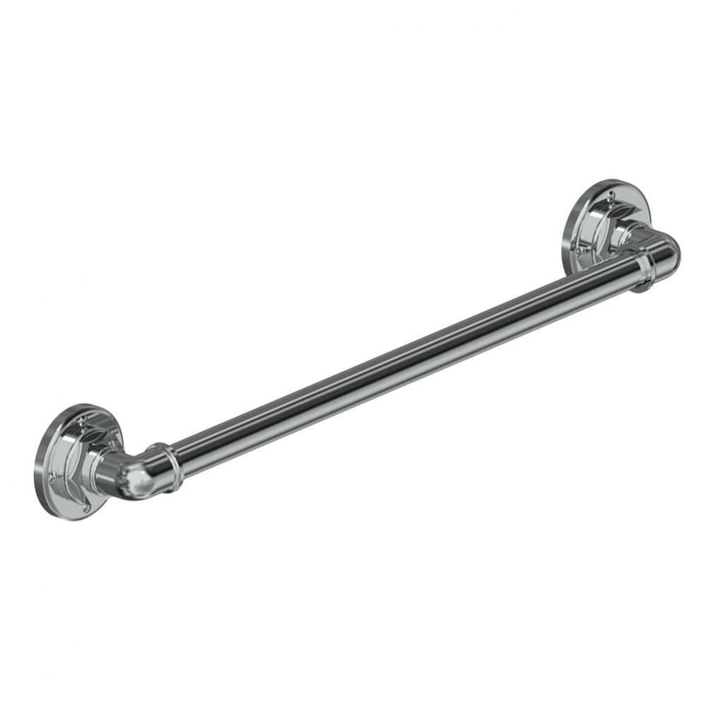 Industrial Chrome Towel Rail, 24''