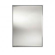 Valsan 53206MB - Essentials Matte Black Rectangular Framed Mirror W/Bevel
