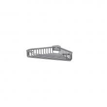 Valsan 53441CR - Essentials Chrome Detachable Corner Wire Soap Basket - Medium Round Rungs