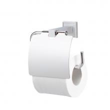 Valsan 67420CR - Cubis-Plus Chrome Toilet Roll Holder W/Lid