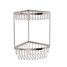 Valsan M855CR - Classic Chrome 2-Tier Corner Basket 6'' X 6'' X 12 1/4''