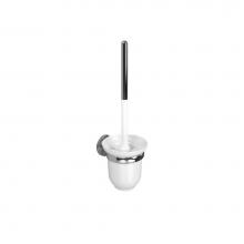 Valsan M8021CR - Oslo Chrome Wall Mounted Toilet Brush Holder 4 1/4'' X 4 1/4'' X 14 3/8'&