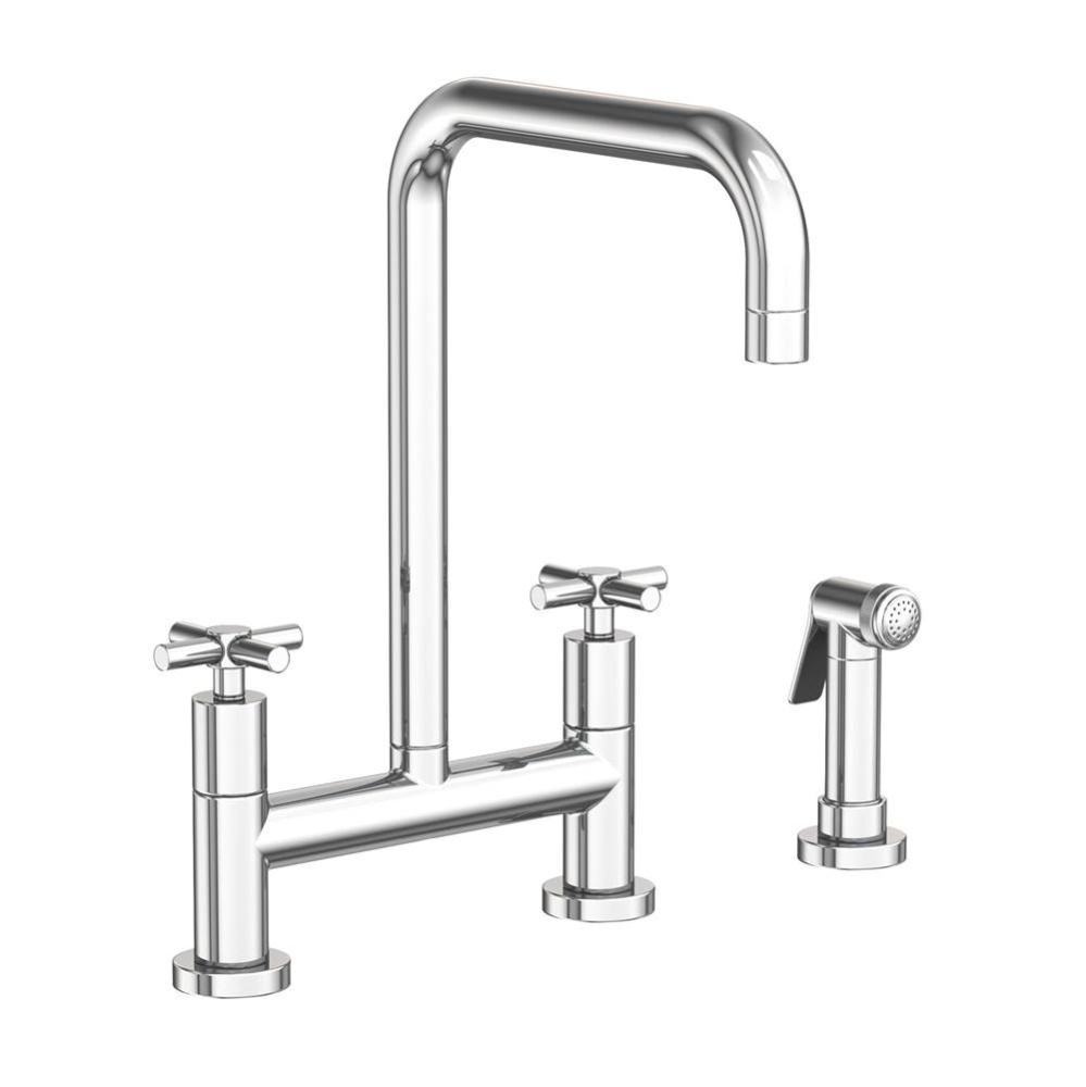 East Square® Kitchen Bridge Faucet with Side Spray