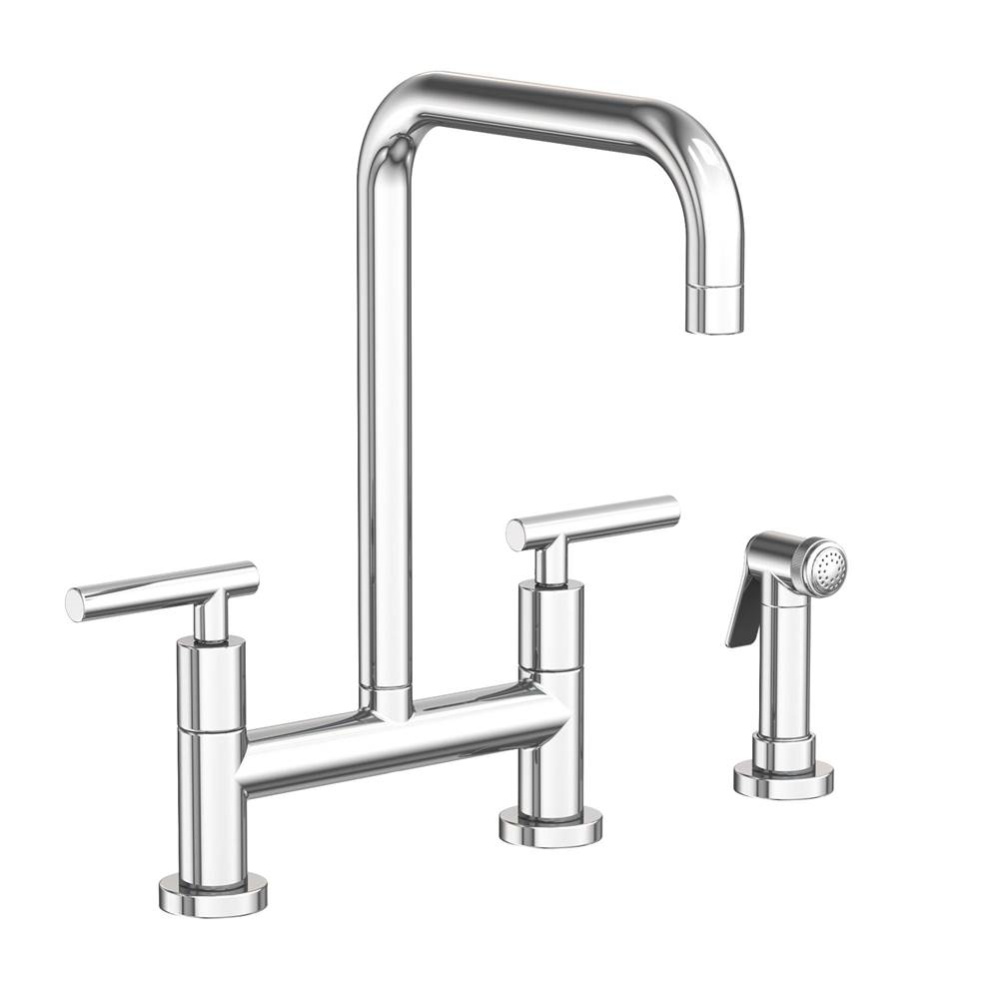 East Square® Kitchen Bridge Faucet with Side Spray