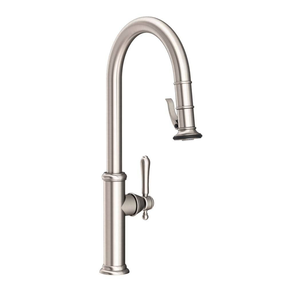 Chesterfield Pull-Down Kitchen Faucet - Trigger Spray Satin Nickel (PVD)