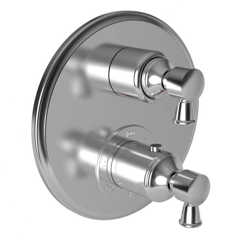 Metropole 1/2'' Round Thermostatic Trim Plate with Handle