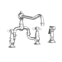 Newport Brass 9451-1-26 - Fairfield Kitchen Bridge Faucet with Side Spray