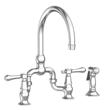 Newport Brass 9459-26 - Chesterfield® Kitchen Bridge Faucet with Side Spray
