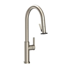 Newport Brass 1500-5173/15A - East Linear Pull-Down Kitchen Faucet - Trigger Spray Antique Nickel