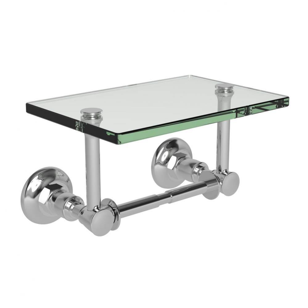 Double Post Toilet Tissue Holder with Cover