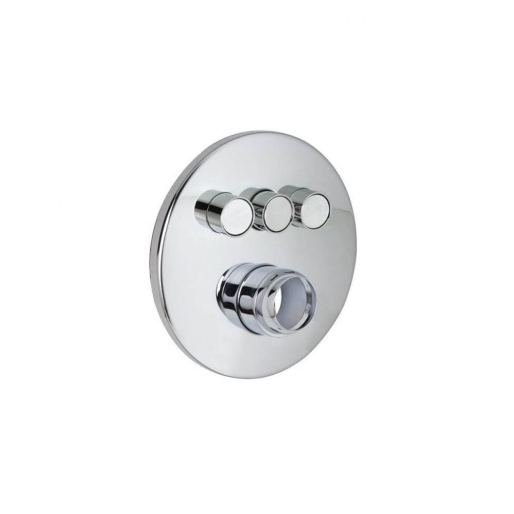 Three Button Push Button Valve Faceplate