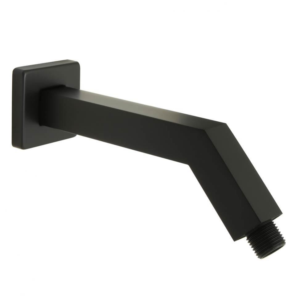 Sq Style Shower Arm, Matte Black
